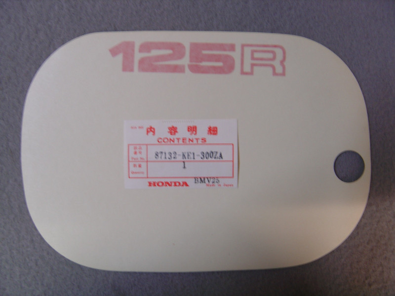 Décor autocollant cache latéral droit Honda MTX125RWD 83