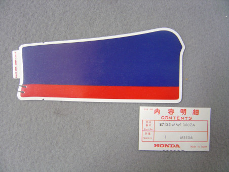 Décor autocollant auvent gauche Honda XL600V – Réf. 87135MM9300ZA