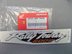 Décor autocollant couvercle latéral droit Honda XL600V 97