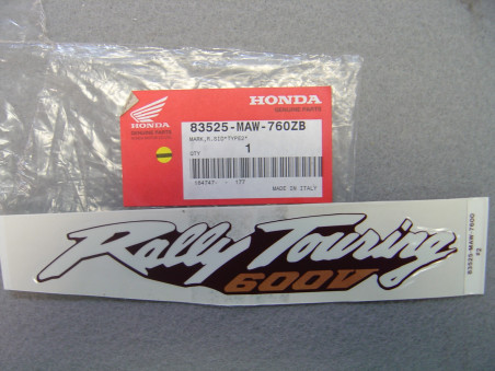 Décor autocollant couvercle latéral droit Honda XL600V 97