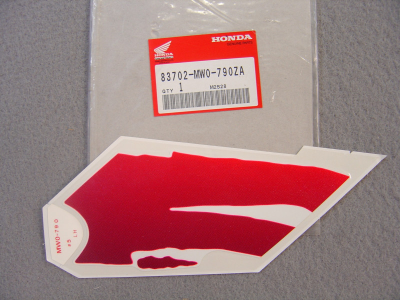Autocollant couvercle latéral gauche Honda CBR900RR 1993