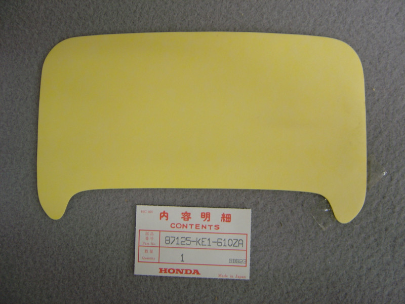 Décor autocollant visière AV de MTX125RWH 87 code couleur type A