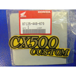 Décor autocollant cache latéral Honda CX500CA 80-81