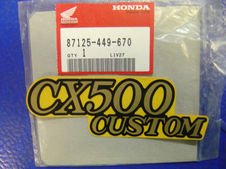Décor autocollant cache latéral Honda CX500CA 80-81