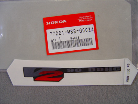 Autocollant carénage siège arrière Honda VTR1000 77221MBBG00ZA