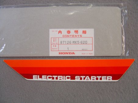 Autocollant couvercle latéral Honda XL600LMF - 87126MK5620