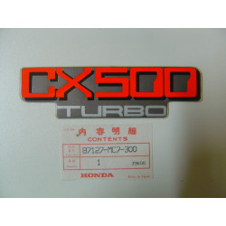Autocollant cache latéral gauche Honda CX500T Turbo 87127MC7300