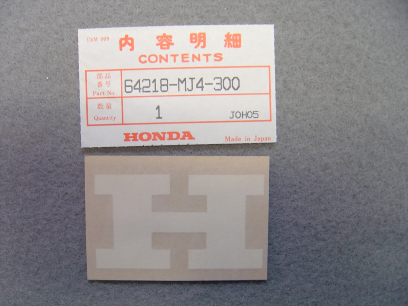 Décor autocollant droit VF1000RE 84 Honda – Réf. 64218MJ4300