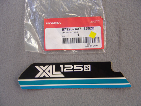Décor autocollant filtre à air Honda XL125SA 1980