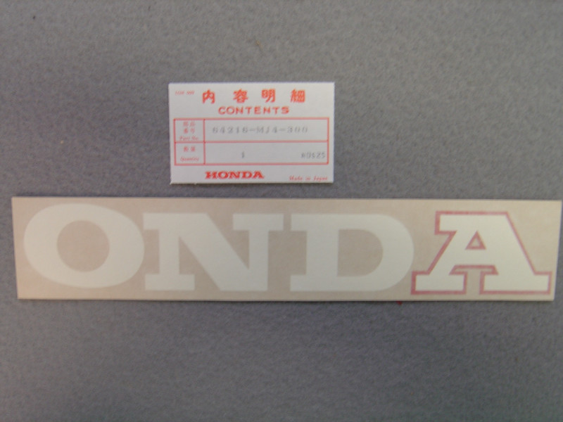 Décor autocollant carénage droit Honda VF1000RE 84 - Réf. 64216MJ4300