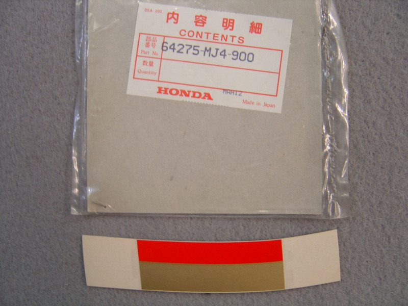 Décor autocollant bavette gauche Honda VF1000RG - 64275MJ4900