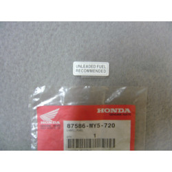 Étiquette essence Honda CB500 XL1000V XL650V - Réf. 87586MY5720