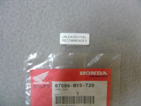 Étiquette essence Honda CB500 XL1000V XL650V - Réf. 87586MY5720