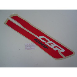 Décor autocollant flanc carénage D Honda CBR600 88 - Réf. 64303MN4780ZC
