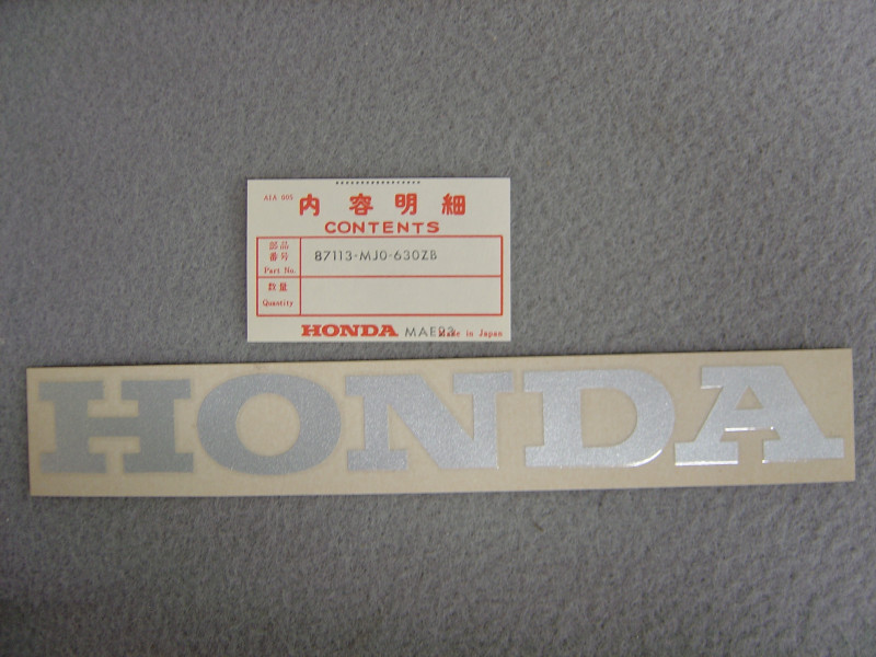 Autocollant flanc carénage Honda CBX750FG 86 – Réf. 87113MJ0630ZB