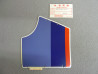 Décor autocollant droit auvent Honda XL600VH 1987 - Type 2