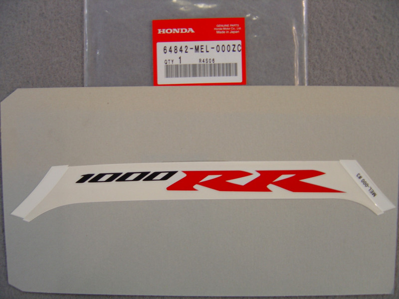 Autocollant carénage siège arrière Honda CBR1000RR4 2004