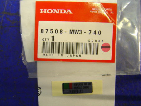 Autocollant Sécurité Honda CB600F Hornet 98-99 | Réf. 87508MW3740