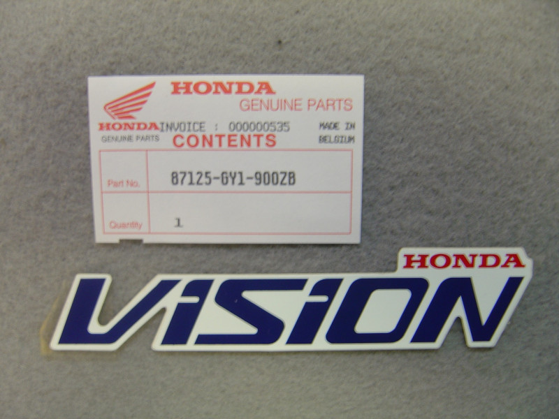 Décor autocollant couvercle AV Honda SA50 Vision 88-90 Type 2