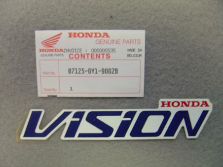Décor autocollant couvercle AV Honda SA50 Vision 88-90 Type 2