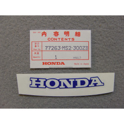 Décor autocollant siège CBR1000FK 89 Honda - Réf 77263MS2300ZB