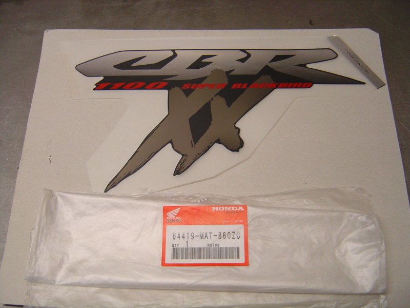 Autocollant carénage inférieur Honda CBR1100XX 1998 NH359B