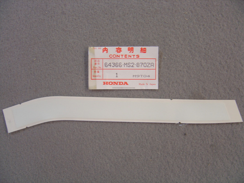 Décor Autocollant Carénage Gauche Honda CBR1000FL 1990