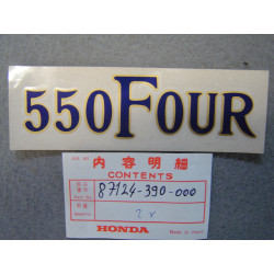 Autocollant Cache Latéral Honda CB550F1 F2 - Réf. 87124-390-000