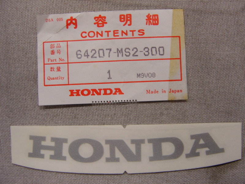 Décor autocollant bulle Honda CBR1000FK 89 – Réf. 64207MS2300