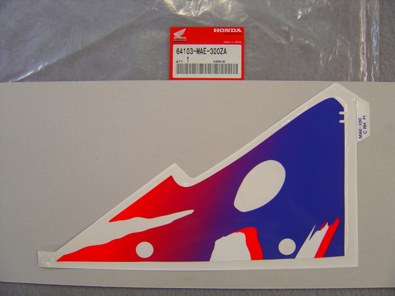 Décor Autocollant Carénage Supérieur Honda CBR900RRR 1994 NH196H