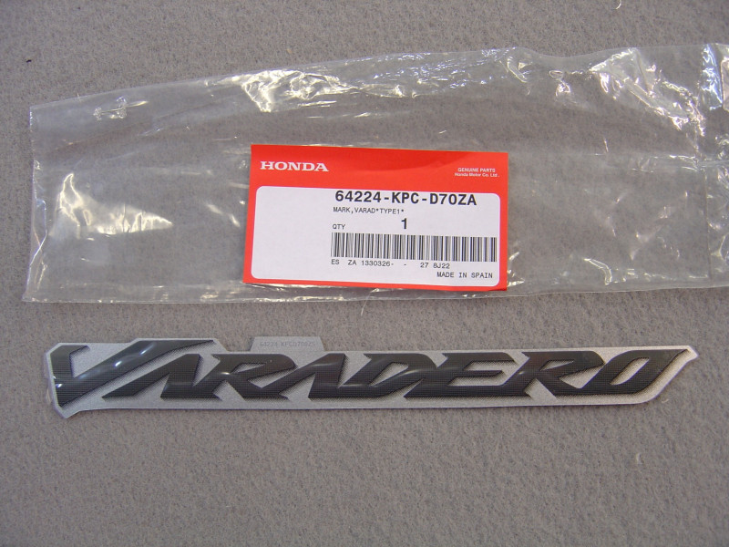 Décor Autocollant Varadero Honda XL125V NHA49 - 64224KPCD70ZA