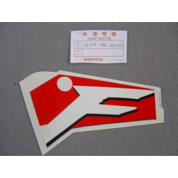 Décor autocollant carénage gauche Honda CBR600FS 1995 NH1K