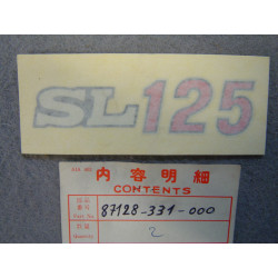 Autocollant Caches Latéraux G/D Honda SL125 | Réf. 87128331000