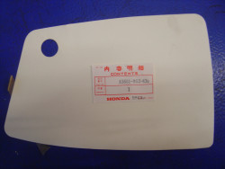Décor droit cache latéral Honda XL600LE LF 84-85 – Réf. 83601MG2830