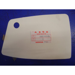 Décor droit cache latéral Honda XL600LE LF 84-85 – Réf. 83601MG2830