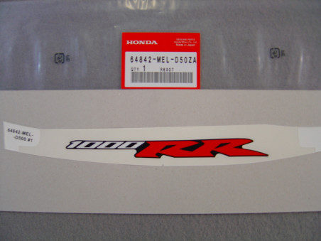 Autocollant carénage siège arrière Honda CBR1000RR 2007 - 64842MELD50ZA
