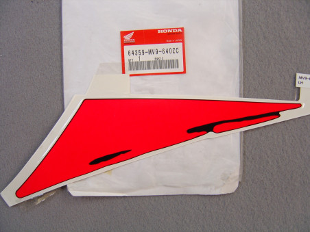 Décor autocollant carénage inférieur gauche Honda CBR600FN 1992