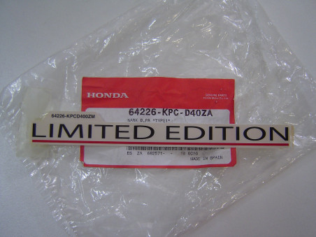 Autocollant flanc carénage Honda XL125V 2006 Type 1 - Réf. 64226KPCD40ZA