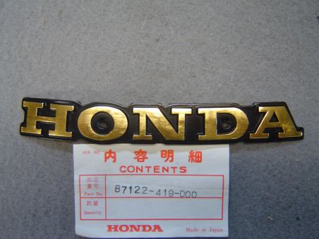 Emblème réservoir gauche Honda CM125T CM185T - Réf. 87122-419-000