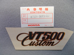 Décor autocollant de cache latéral gauche de VT500CD 83