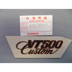 Décor autocollant cache latéral gauche Honda VT500CD 83