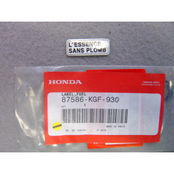 Étiquette Sécurité Honda CB1000R 09 - Réf. 87586KGF930