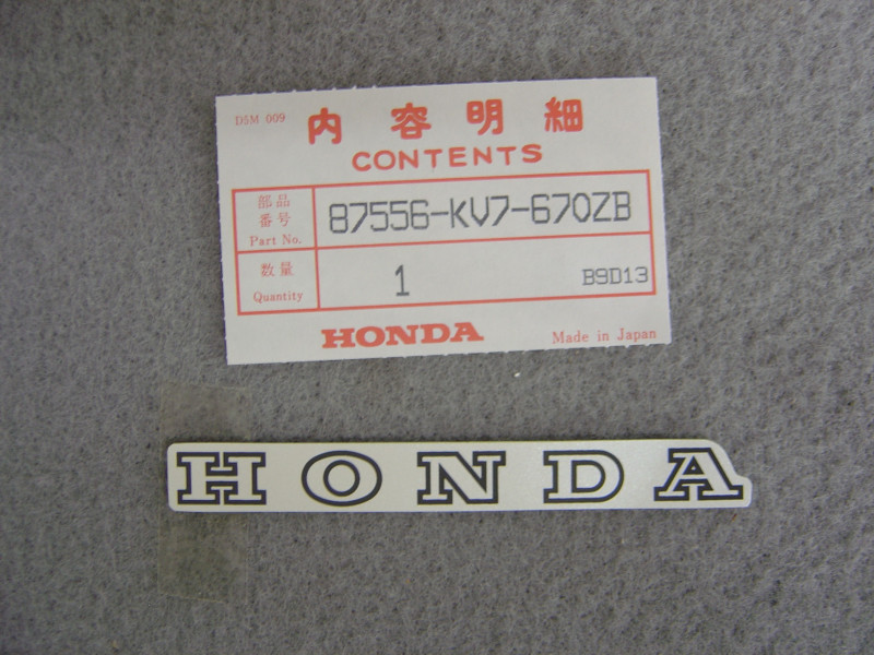 Autocollant décor face avant Honda CH125J CH150H – Réf. 87556KV7670ZB
