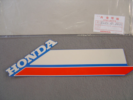 Décor autocollant réservoir gauche Honda MT80SA | 87124184610ZC