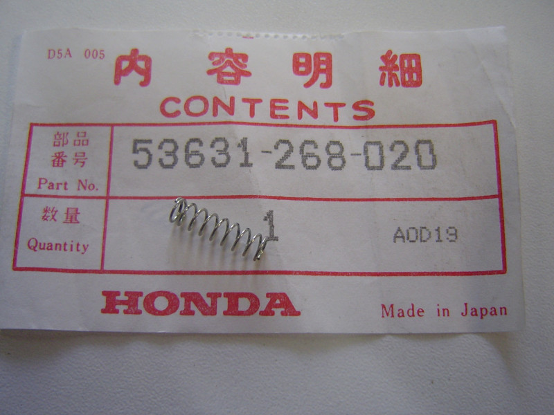Ressort Antivol de Direction Honda – Réf. 53631268020