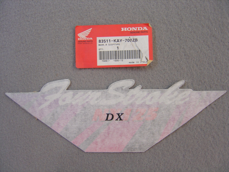 Décor Autocollant Honda NX125 1992-1995 | Réf. 83511KAY700ZB
