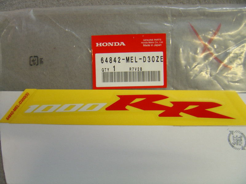 Décor autocollant D Type5 auvent siège CBR1000RR 07 Honda