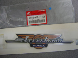 Décor autocollant réservoir de VT125CX 99 Shadow  code couleur type2