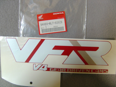 Décor autocollant gauche Honda VFR750FJ 88 FK 89 – Réf. 64480-ML7-920ZB
