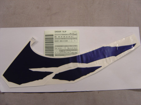 Autocollant auvent inférieur gauche Honda CBR900RR 1999 - 64451MASE10ZB